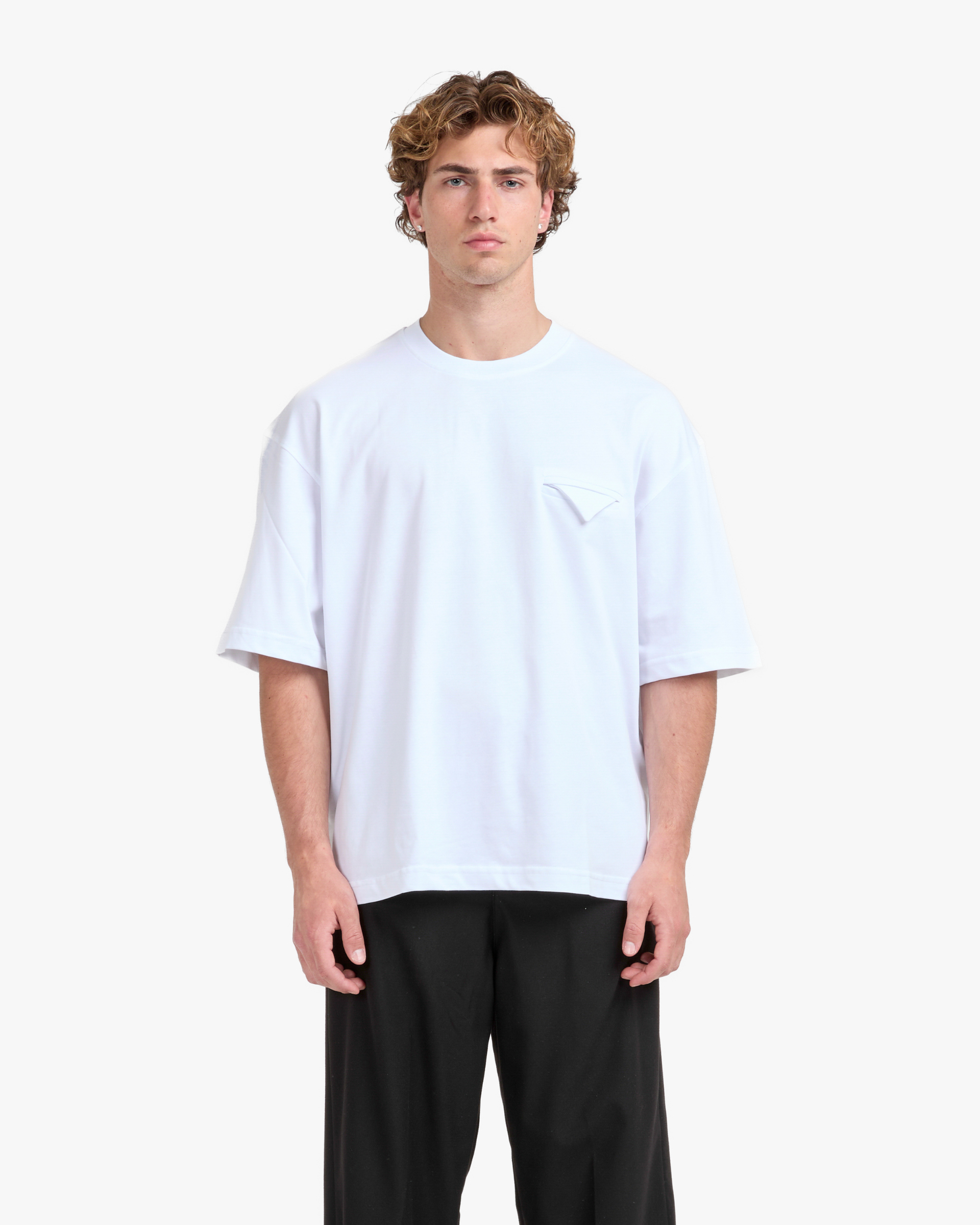 Boxy Tee with Folded Pocket
